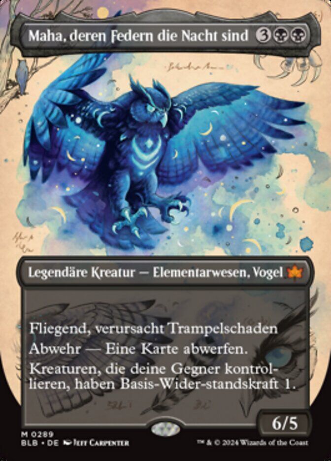 Maha, Its Feathers Night - BLB 289 - Normal - DE - NM