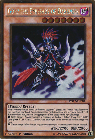 Gorz the Emissary of Darkness - PGL2-EN081 - Gold Rare - 1. Auflage