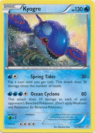 kyogre-pok-mon-tcg Kyogre 053/160 - Pokémon TCG