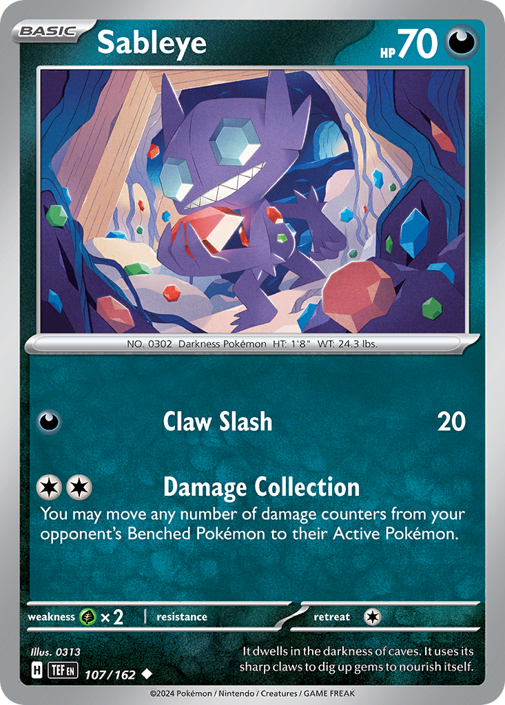 Sableye - 107/162 - EN Sableye - 107/162 - EN
