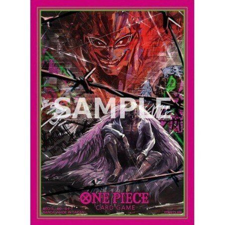 One Piece Card Game - Official Sleeves Bandai TCG + Stores Ed. Vol.4 - Donquixote Doflamingo (70 Sleeves) 