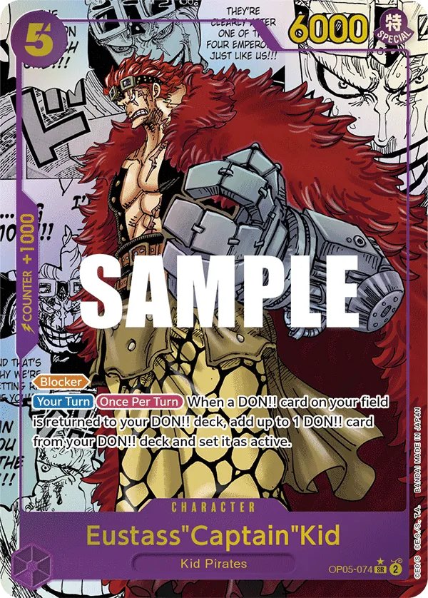 Eustass"Captain"Kid - OP05-074 - Manga Art Eustass"Captain"Kid - OP05-074 - Manga Art