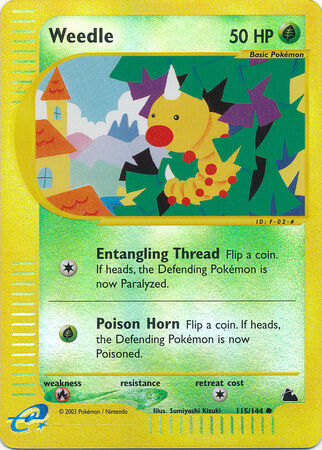 Weedle - 115/144 - Reverse Holo - EN