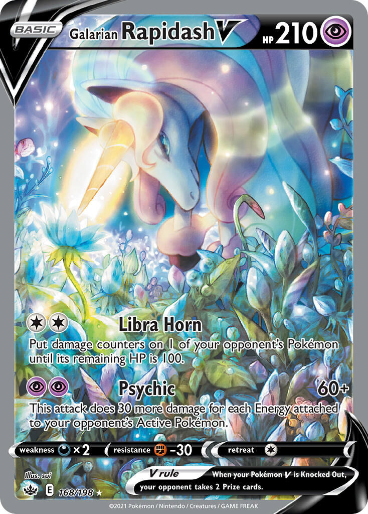 Galarian Rapidash V - 168/198 - EN Galarian Rapidash V - 168/198 - EN