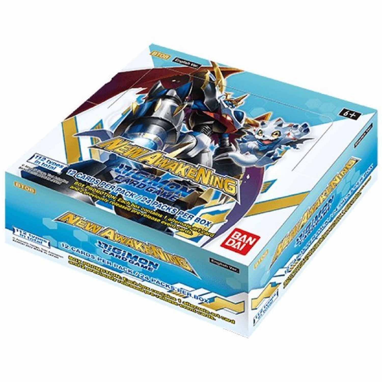 New Awakening BT08 Booster Display (24) - Digimon Card Game - EN
