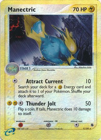 Manectric - 9/109 - Reverse Holo - EN Manectric - 9/109 - Reverse Holo - EN