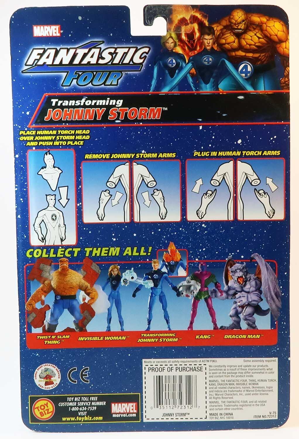 Human Torch Transforming Actionfigur Marvel
