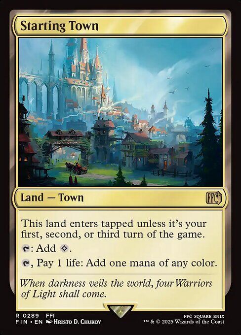 Starting Town - FIN 289 - Normal - EN - NM Starting Town - FIN 289 - Normal - EN - NM