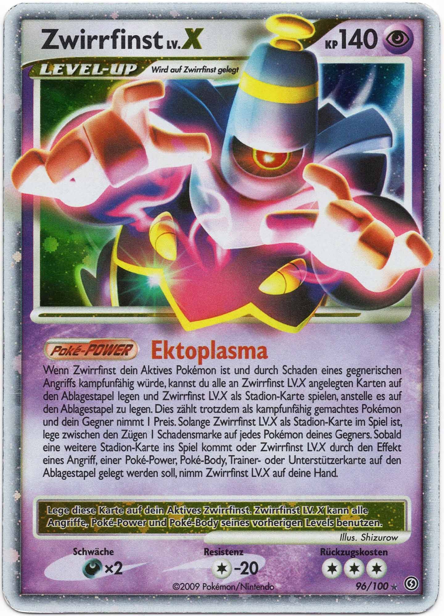 Zwirrfinst LV.X - 96/100 - Pokémon TCG (Moderately Played)