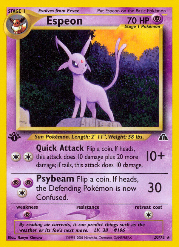 Espeon - 20/75 - Unlimited - EN Espeon - 20/75 - Unlimited - EN