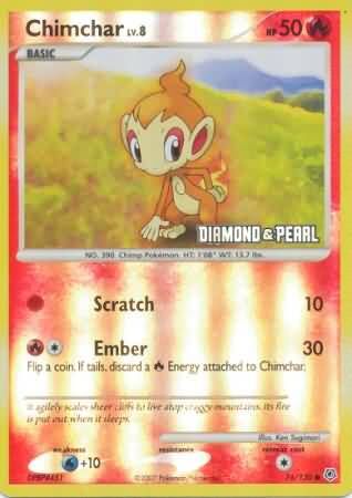 Chimchar - 76/130 - Reverse Holo - EN Chimchar - 76/130 - Reverse Holo - EN