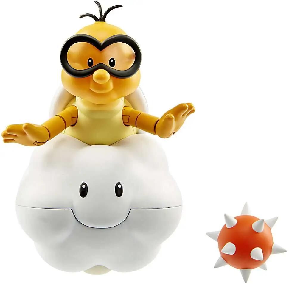 World of Nintendo Lakitu with Spike Ball Action Figure