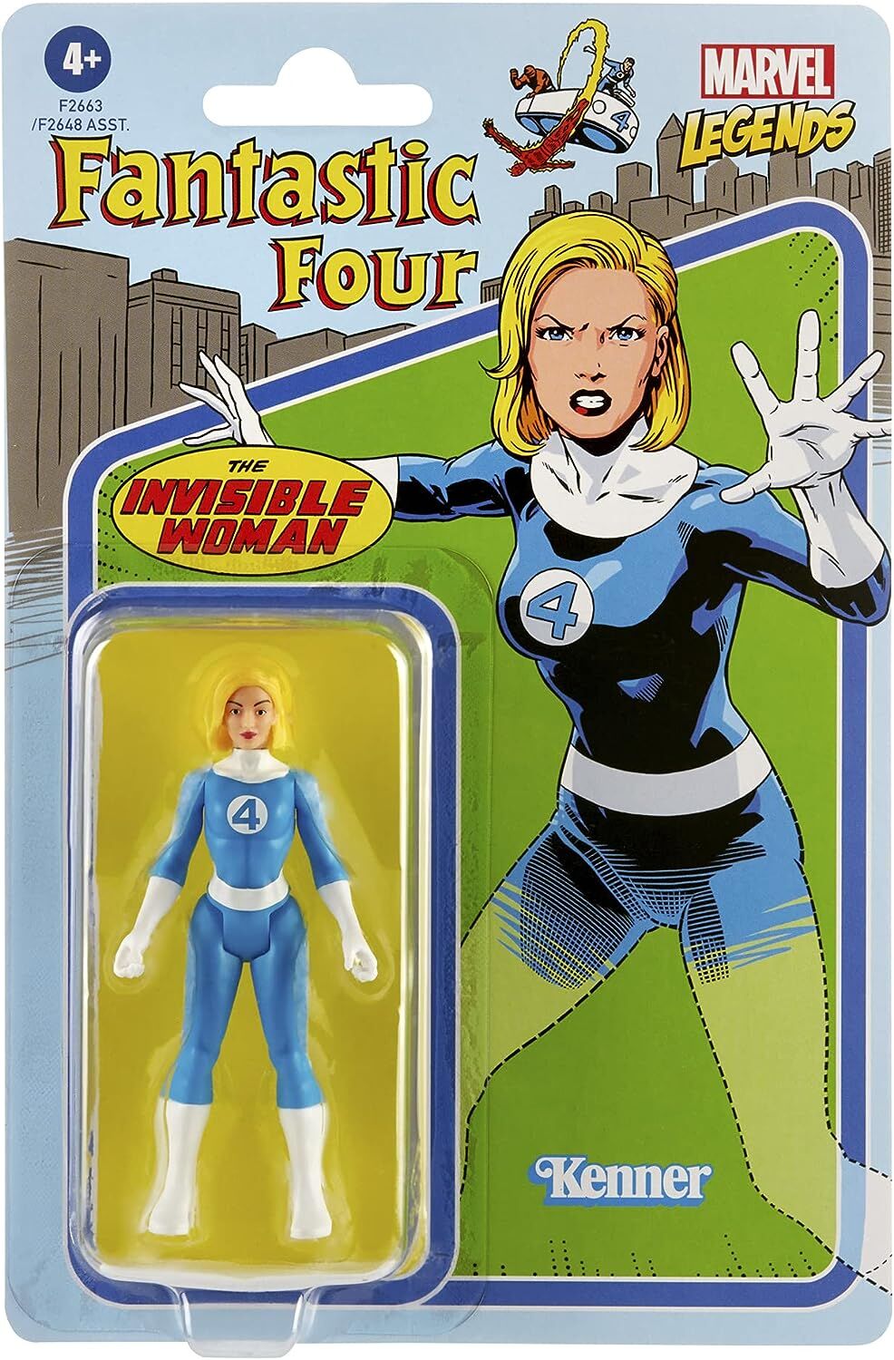 Marvel Legends Retro 375 Collection Invisible Woman Actionfigur - 9.5 cm Marvel Legends Retro 375 Collection Invisible Woman Actionfigur - 9.5 cm