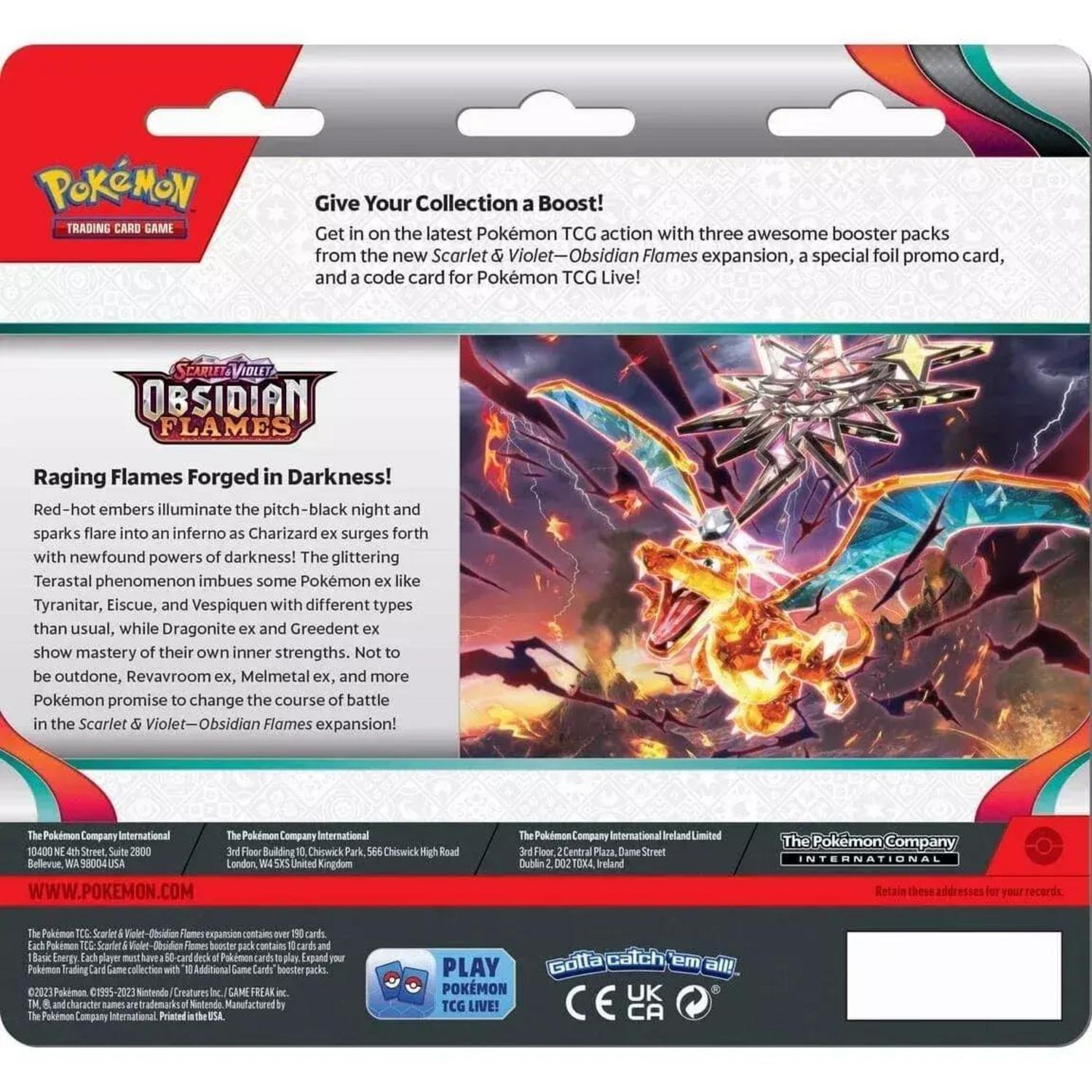 Pokémon TCG: Scarlet & Violet - Obsidian Flames Houndstone 3-Pack Blisters - EN