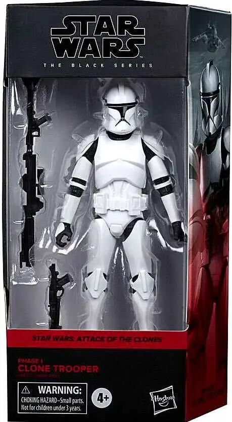 Star Wars Attack of the Clones Black Series Phase I Clone Trooper Action Figure