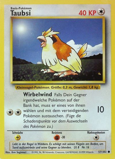 taubsi-pok-mon-tcg Taubsi 057/102 - Pokémon TCG