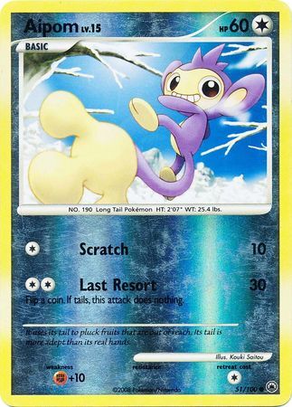 Aipom - 51/100 - Reverse Holo - EN Aipom - 51/100 - Reverse Holo - EN