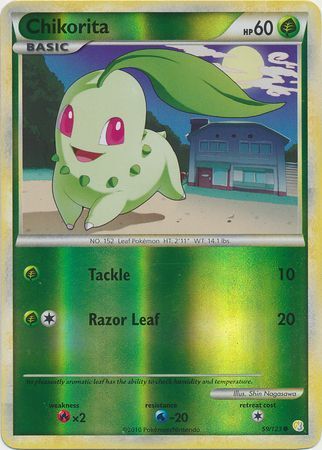 Chikorita - 59/123 - Reverse Holo - EN