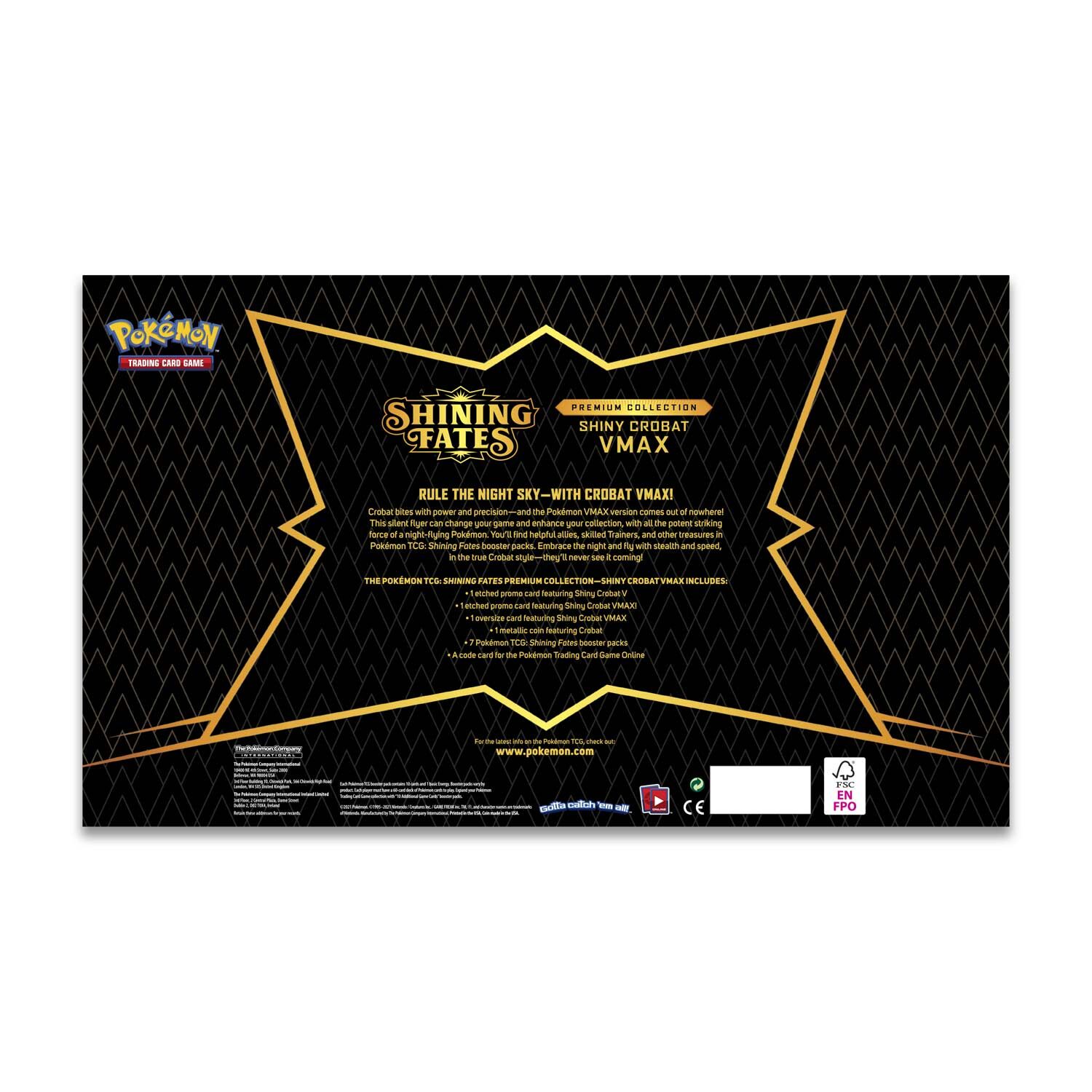 Pokémon Shining Fates Crobat VMAX Premium Collection Box - EN