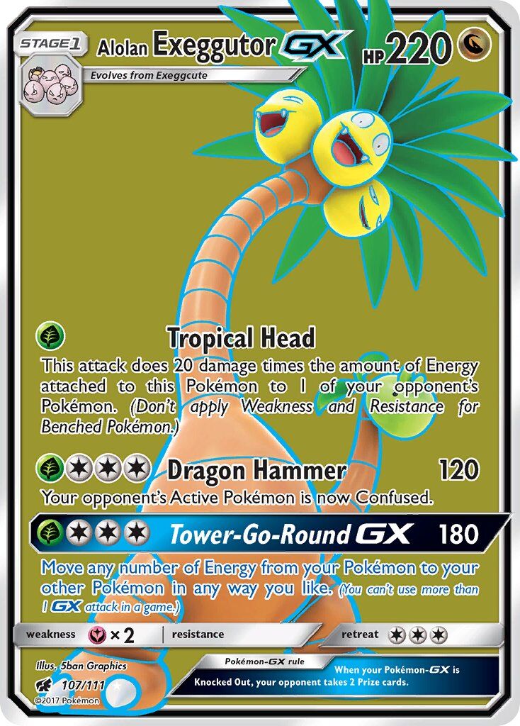 Alolan Exeggutor-GX - 107/111 - EN Alolan Exeggutor-GX - 107/111 - EN