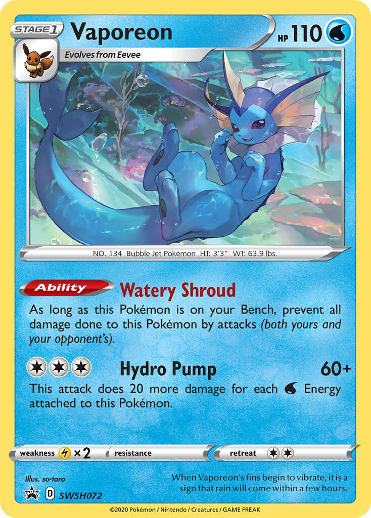 Vaporeon - SWSH072/306 - EN
