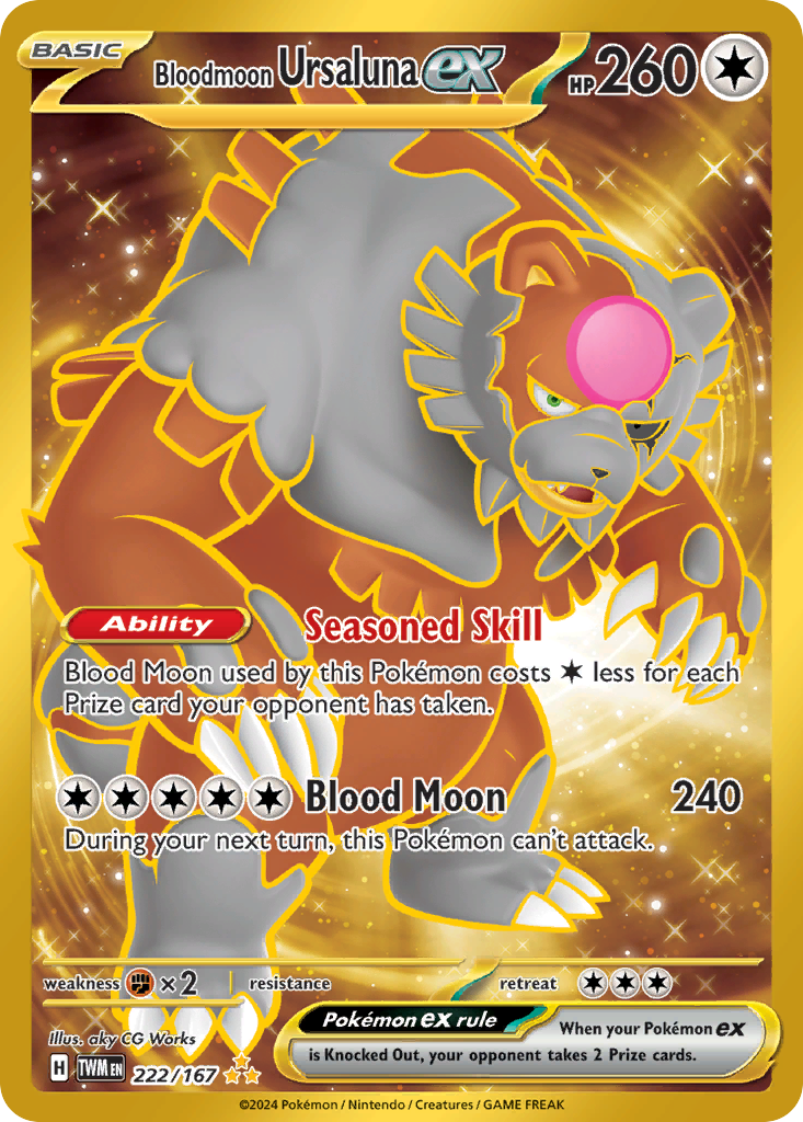 Bloodmoon Ursaluna ex - 222/167 - EN Bloodmoon Ursaluna ex - 222/167 - EN