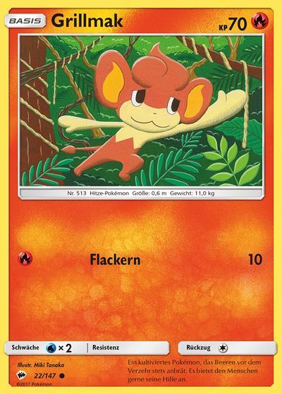 Grillmak 022/147 - Pokémon TCG