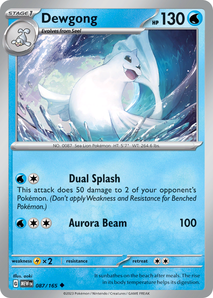 Dewgong - 087/207 - EN Dewgong - 087/207 - EN