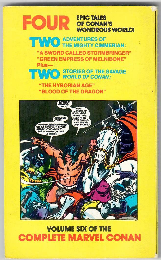 Conan the Barbarian Paperback #6