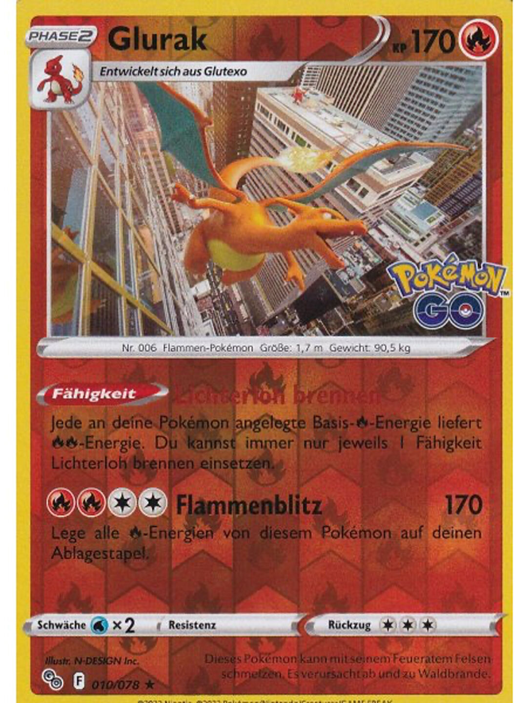 Glurak - 010/078 - Reverse Holo - Pokémon TCG - Near Mint - DE Glurak - 010/078 - Reverse Holo - Pokémon TCG - Near Mint - DE