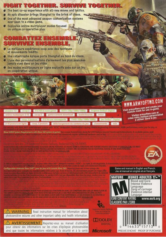 Army of Two: The 40th Day - Xbox 360