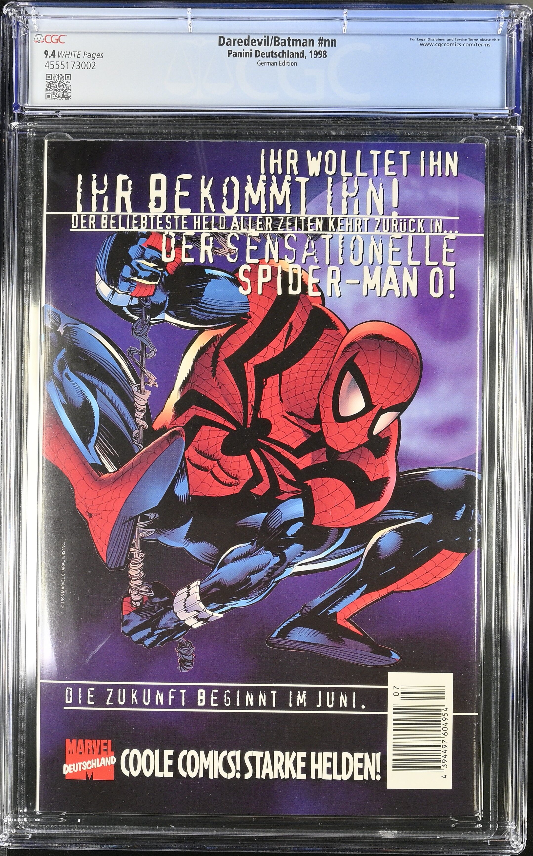 Daredevil Batman #nn Marvel DC Crossover #7 CGC 9.4 Top Pop!