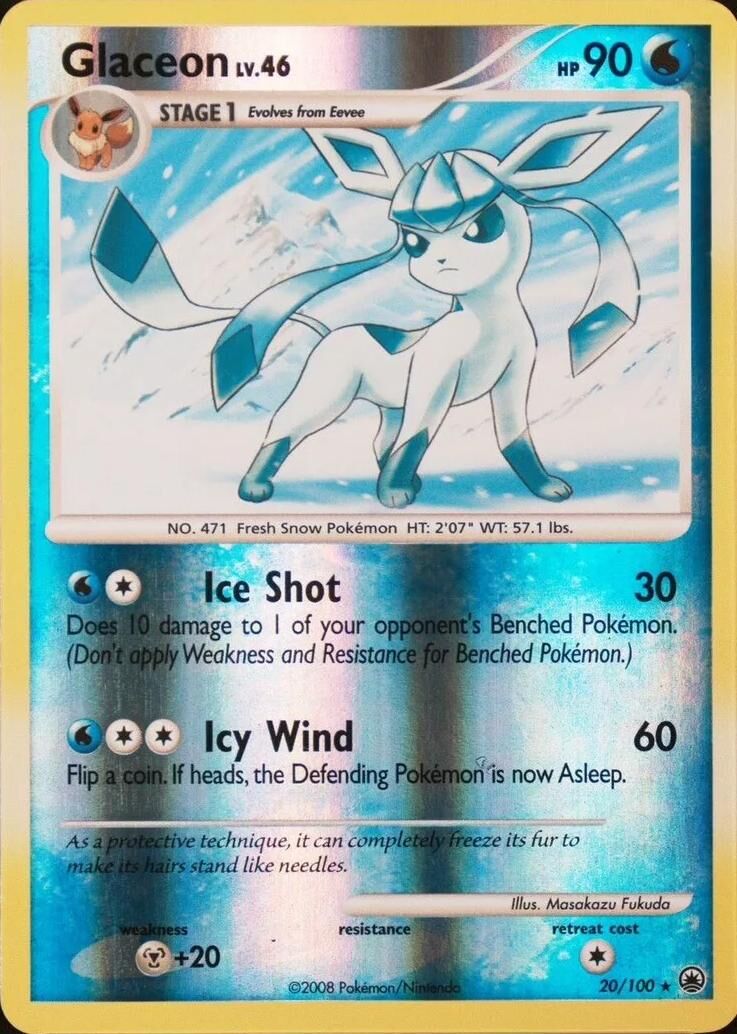 Glaceon - 20/100 - Reverse Holo - EN