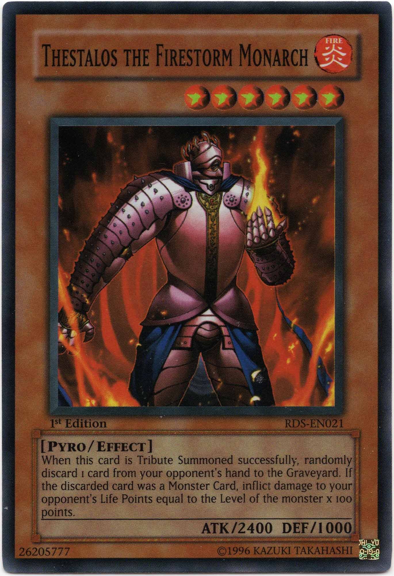 thestalos-the-firestorm-monarch-rds-en021-super-rare-1st-edition-near-mint Thestalos the Firestorm Monarch - RDS-EN021 - Super Rare - 1st Edition (Near Mint)