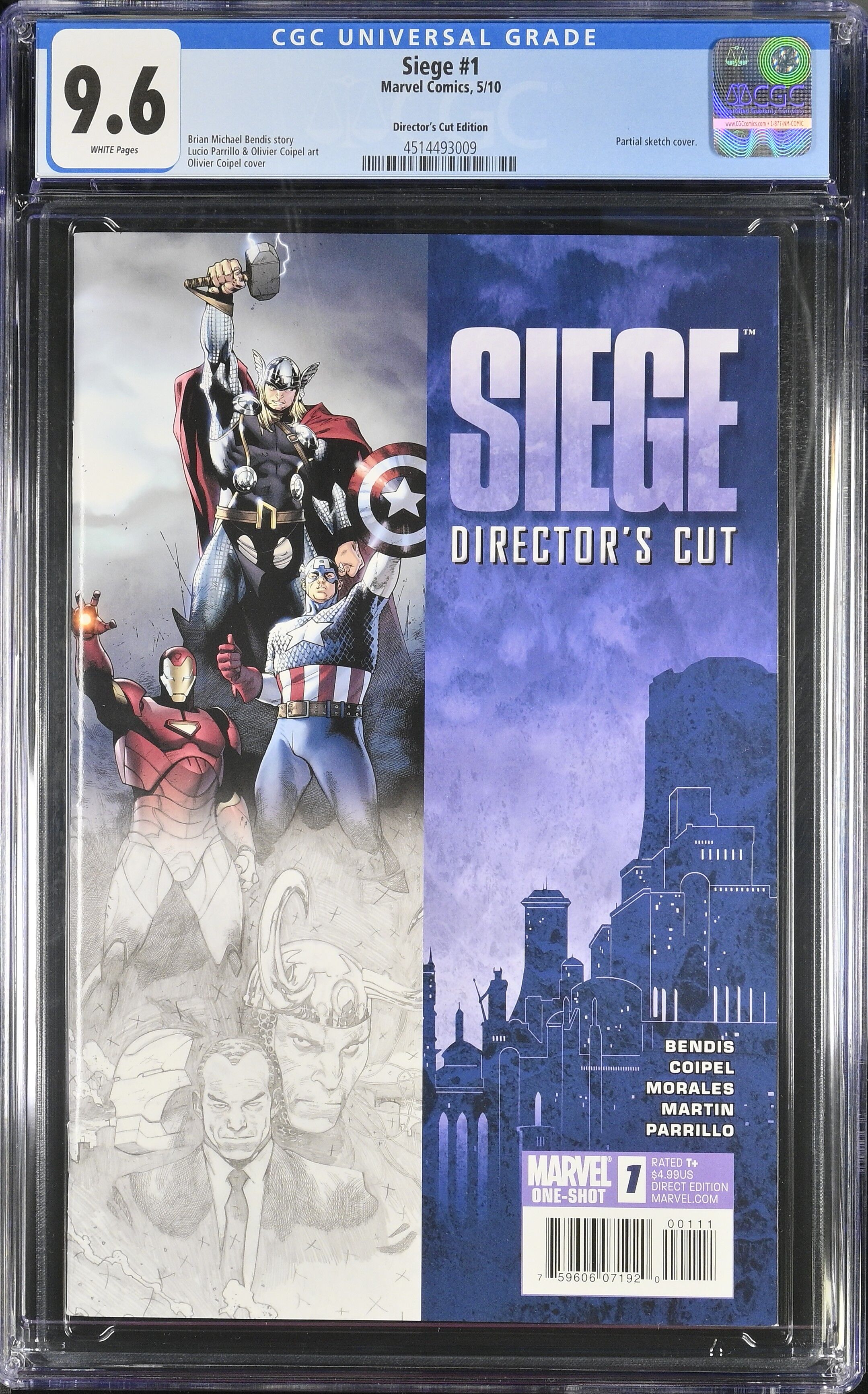 Siege #1 CGC 9.6 Director's Cut Siege #1 CGC 9.6 Director's Cut