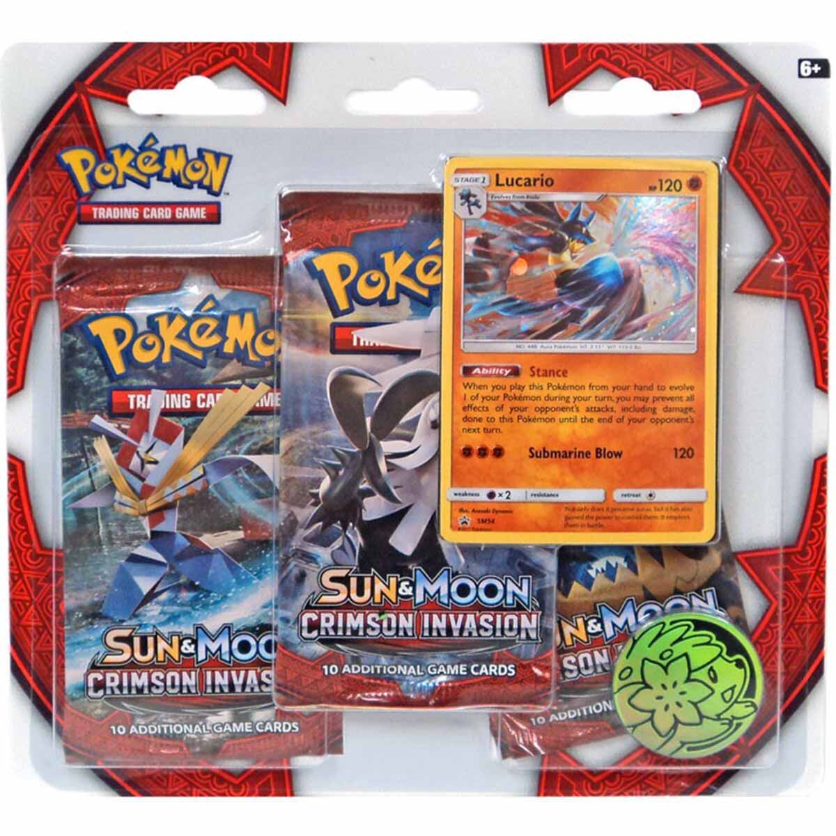 Pokémon Sun & Moon Crimson Invasion Lucario Collection Blister