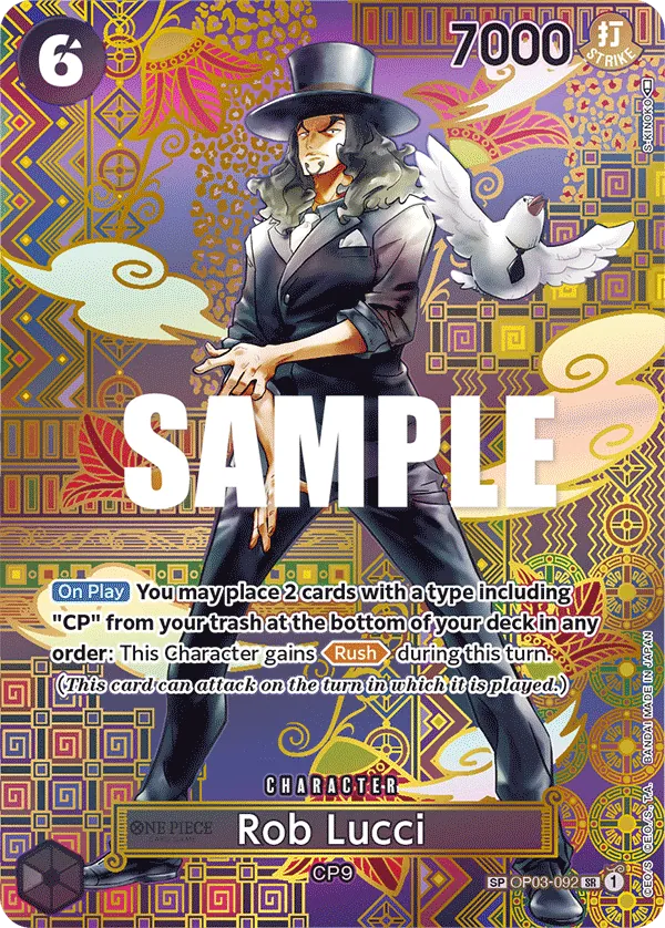 Rob Lucci - OP03-092 - Special Alt Art Rob Lucci - OP03-092 - Special Alt Art