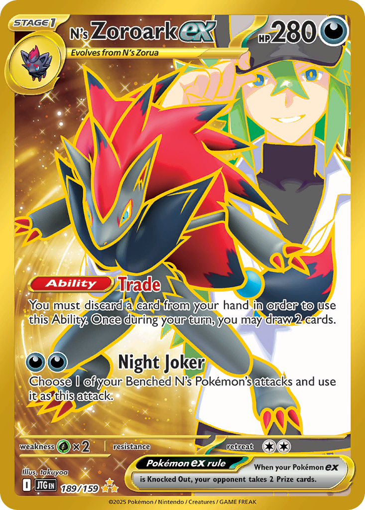 N’s Zoroark ex - 189/159 - EN