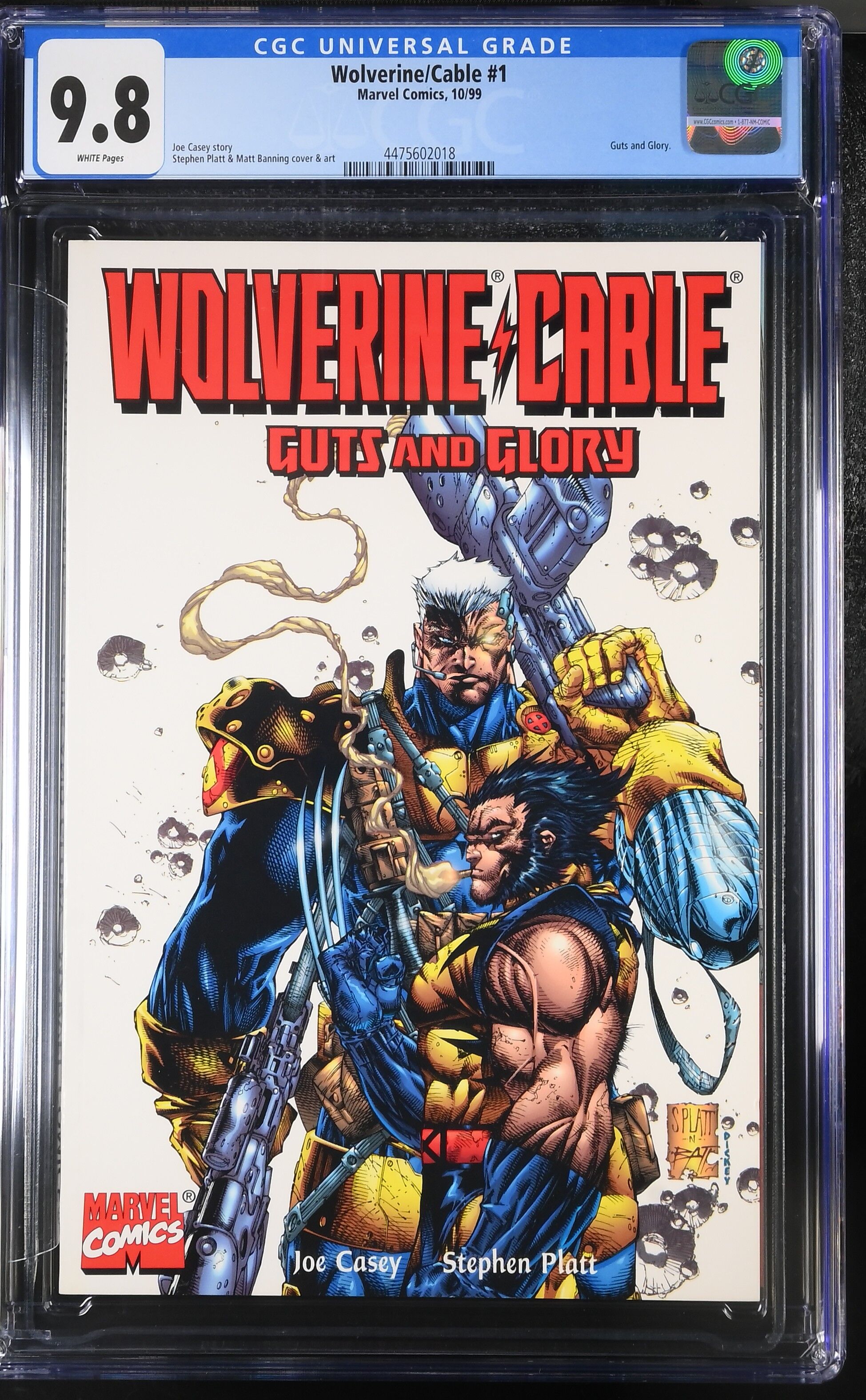 Wolverine/Cable - Guts and Glory #1 CGC 9.8 Wolverine/Cable - Guts and Glory #1 CGC 9.8