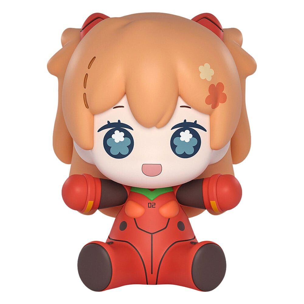 Rebuild of Evangelion Huggy Good Smile Chibi Figur - Asuka Shikinami Langley - Plugsuit 7 cm