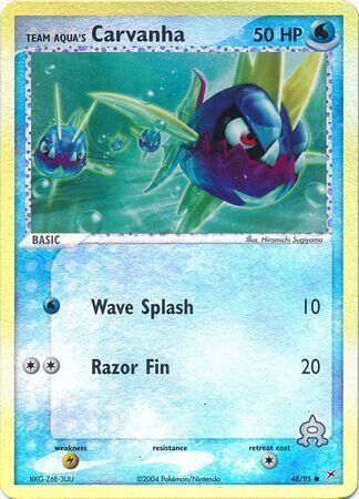 Team Aqua’s Carvanha - 48/97 - Reverse Holo - EN
