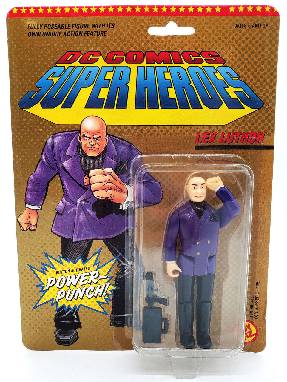 DC Comics Super Heroes Lex Luthor Action Figure with Power-Punch 1989 DC Comics Super Heroes Lex Luthor Action Figure with Power-Punch 1989