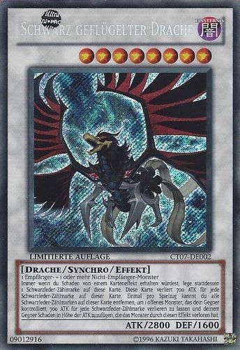 Schwarz geflügelter Drache - Yu-Gi-Oh!