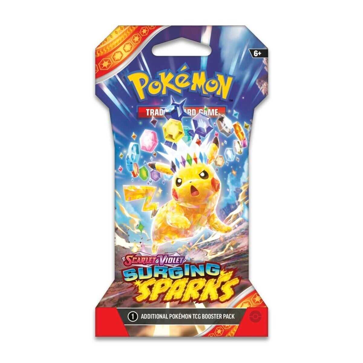 Pokémon TCG: Scarlet & Violet - Surging Sparks (SV08) Sleeved Booster Pack (10 Cards) - EN