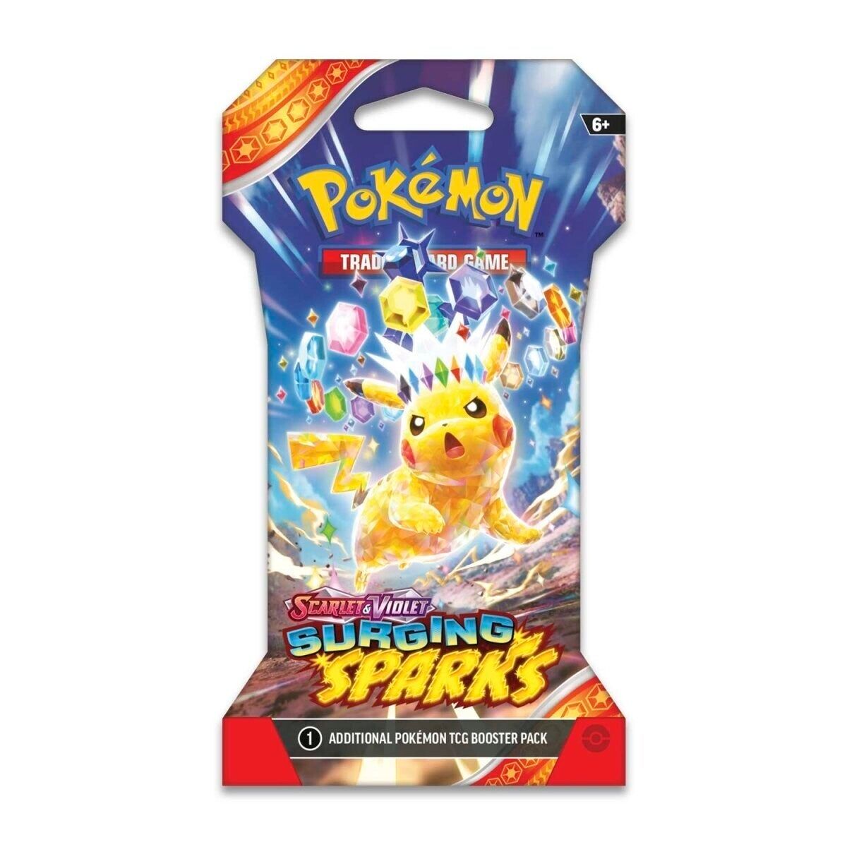 Pokémon TCG: Scarlet & Violet - Surging Sparks (SV08) Sleeved Booster Pack (10 Cards) - EN Pokémon TCG: Scarlet & Violet - Surging Sparks (SV08) Sleeved Booster Pack (10 Cards) - EN