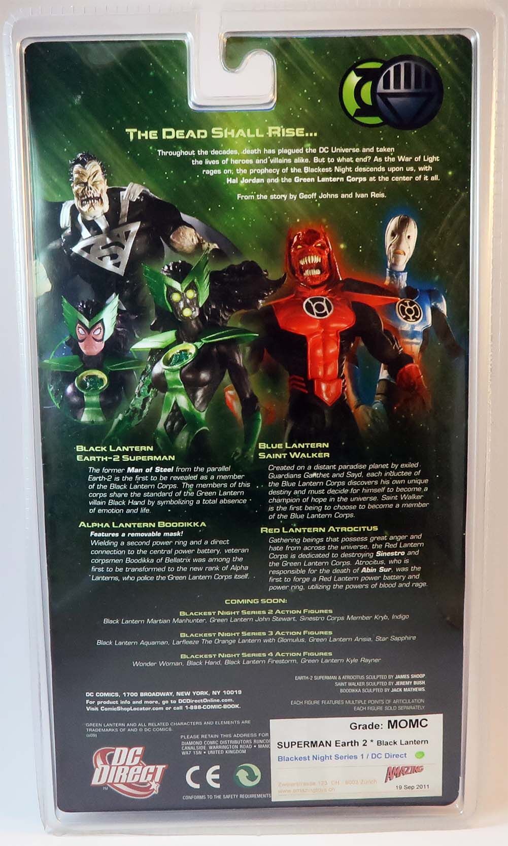 Earth 2 Superman Black Lantern Actionfigur DC