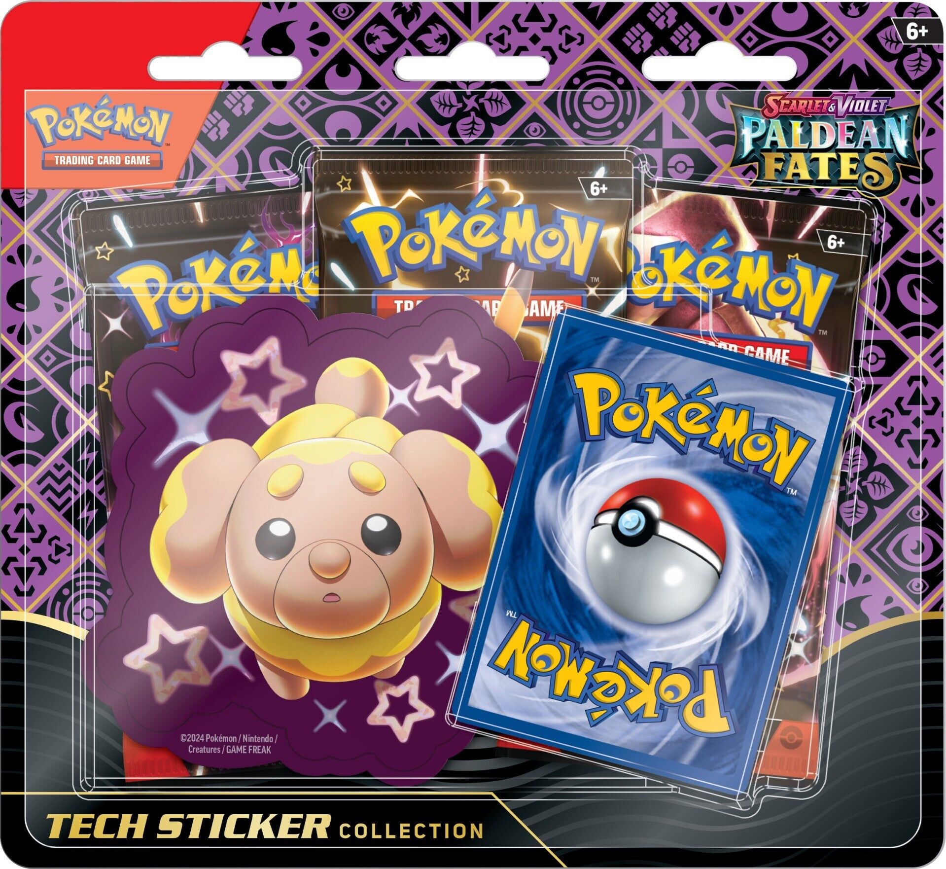 Pokémon TCG: Scarlet & Violet - Paldean Fates Tech Sticker Shiny Fidough Collection Blister - EN