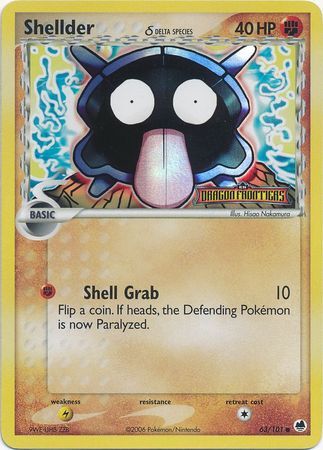 Shellder - 63/101 - Reverse Holo - EN Shellder - 63/101 - Reverse Holo - EN