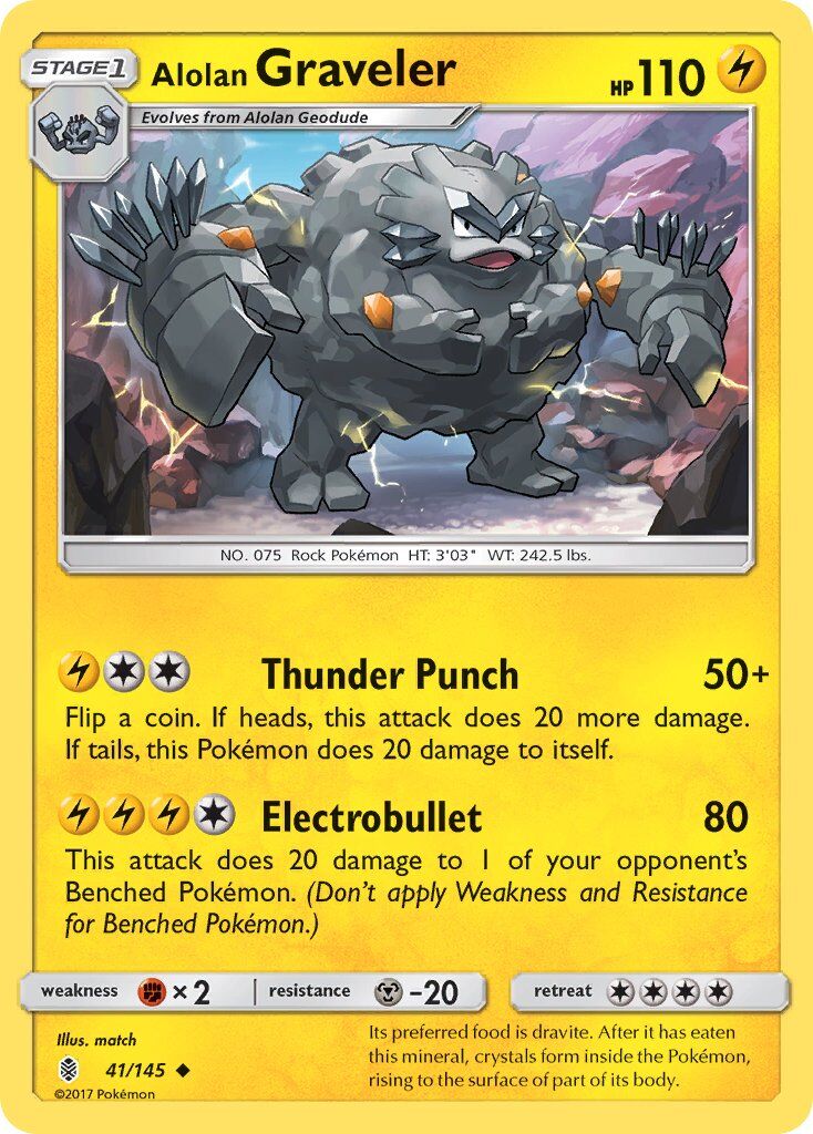 Alolan Graveler - 41/145 - EN