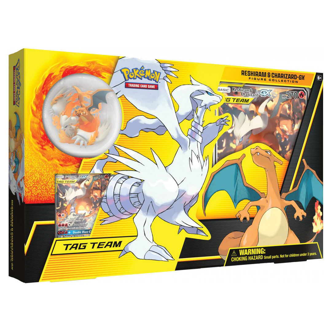 Pokémon Reshiram & Charizard-GX TAG TEAM Figure Collection Box - EN